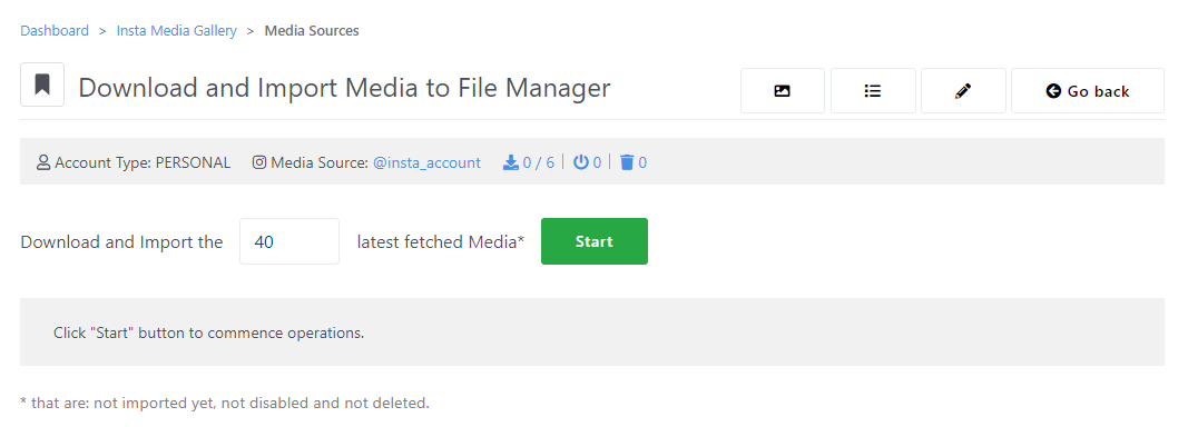 Download and Import Media to File Manager